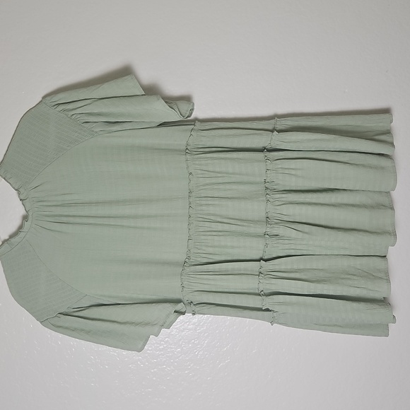 TALULAH Sage Green Ruffle Blouse - Picture 4 of 8